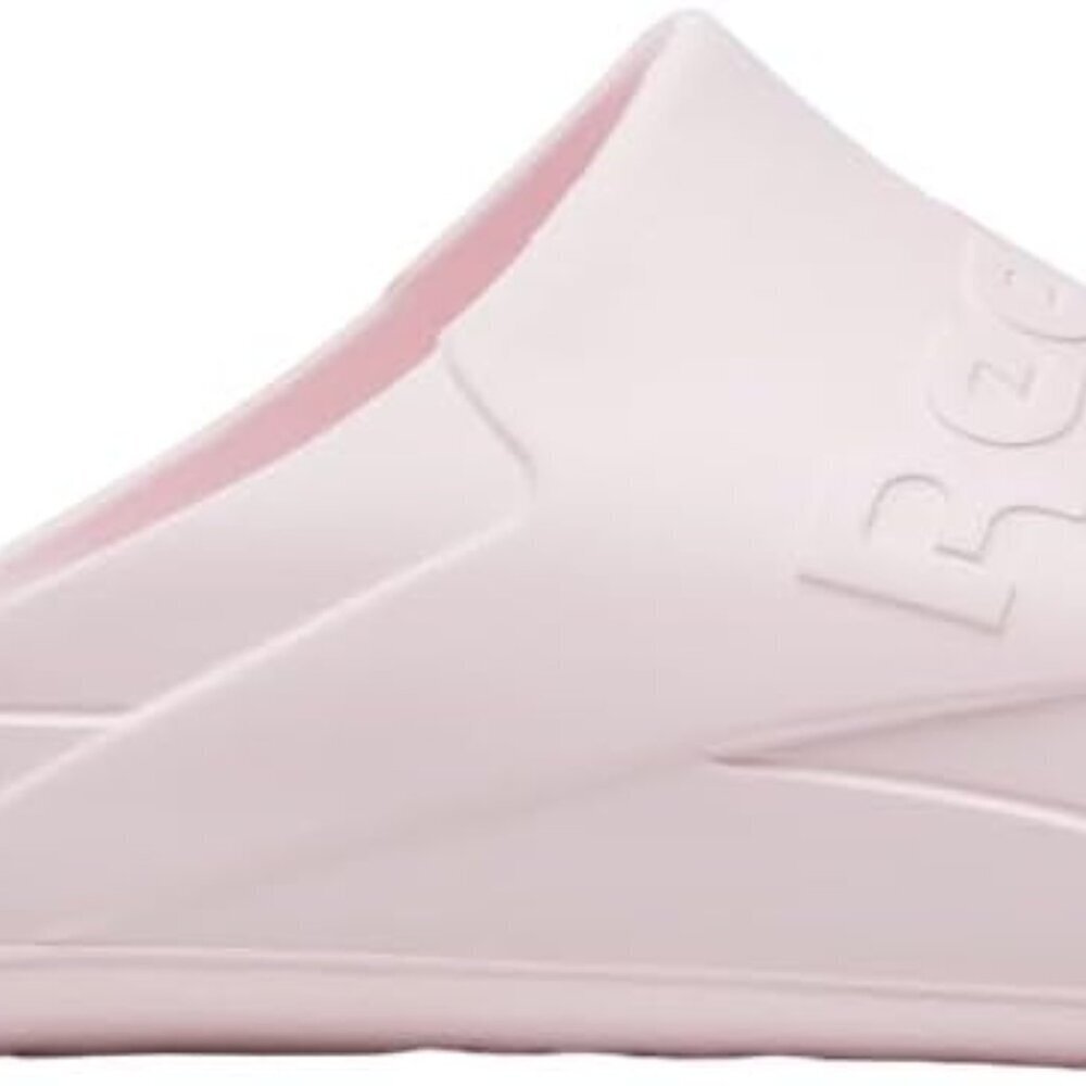 Unisex Rubber Slide Sandals 11.5 Pink Slip-On Casual Beach Pool Shoes